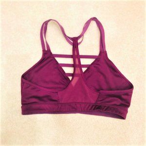 Caged V-Neck Mesh Racerback Bra